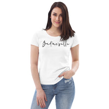 Load image into Gallery viewer, T-shirt moulant écologique femme « Bad’moiselle »
