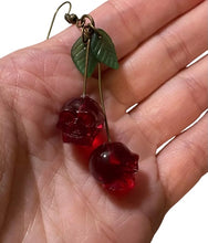 Load image into Gallery viewer, Boucles d’oreilles « Cherry Skull »
