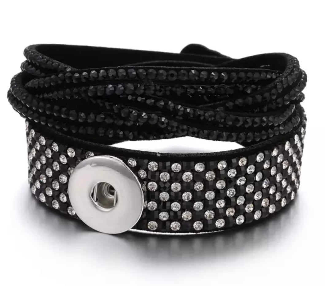 Bracelet strass « Snap Buttons »